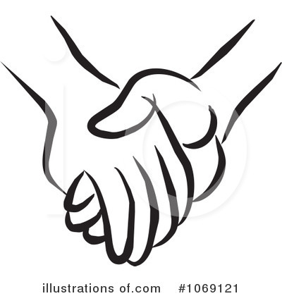 Holding Hands Clipart #1069121 by Johnny Sajem