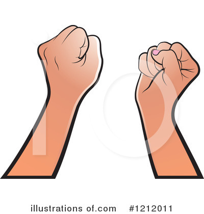 Fist Clipart #1212011 by Lal Perera