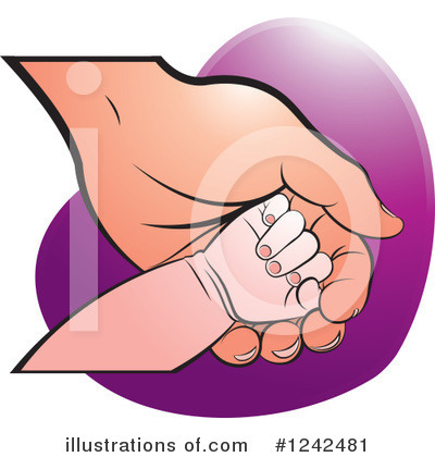 Baby Hand Clipart #1242481 by Lal Perera