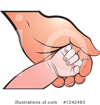 Baby Hand Clipart #1242483 by Lal Perera