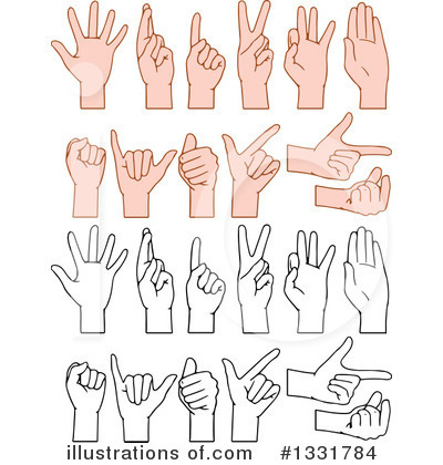 Royalty-Free (RF) Hands Clipart Illustration by Liron Peer - Stock Sample #1331784