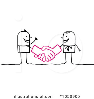 Royalty-Free (RF) Handshake Clipart Illustration by NL shop - Stock Sample #1050905