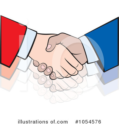 Royalty-Free (RF) Handshake Clipart Illustration by Lal Perera - Stock Sample #1054576