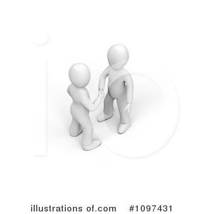 Royalty-Free (RF) Handshake Clipart Illustration by chrisroll - Stock Sample #1097431