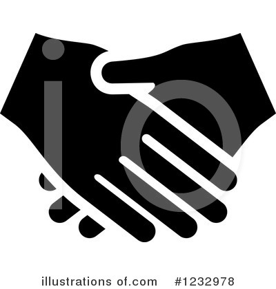 Royalty-Free (RF) Handshake Clipart Illustration by Vector Tradition SM - Stock Sample #1232978