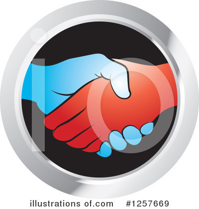 Royalty-Free (RF) Handshake Clipart Illustration by Lal Perera - Stock Sample #1257669