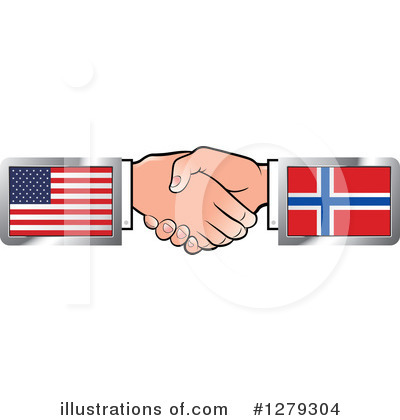 American Flag Clipart #1279304 by Lal Perera