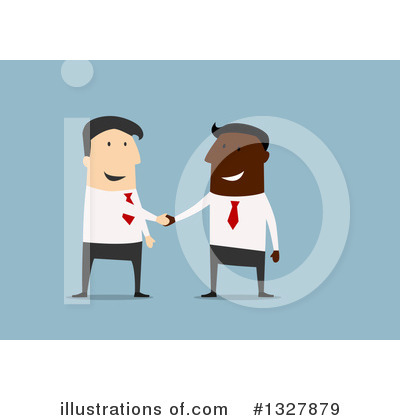 Royalty-Free (RF) Handshake Clipart Illustration by Vector Tradition SM - Stock Sample #1327879