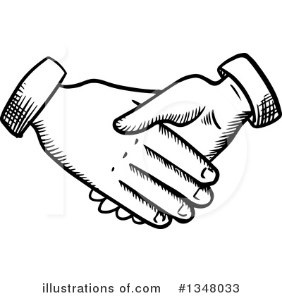 Royalty-Free (RF) Handshake Clipart Illustration by Vector Tradition SM - Stock Sample #1348033