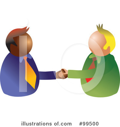 Royalty-Free (RF) Handshake Clipart Illustration by Prawny - Stock Sample #99500
