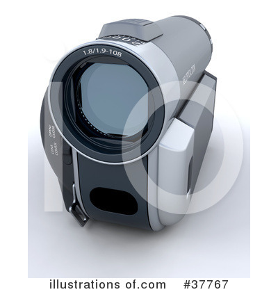 Royalty-Free (RF) Handy Cam Clipart Illustration by KJ Pargeter - Stock Sample #37767