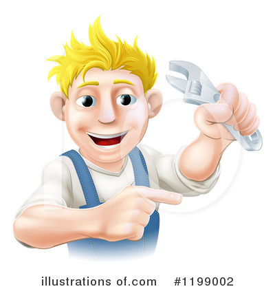 Royalty-Free (RF) Handy Man Clipart Illustration by AtStockIllustration - Stock Sample #1199002