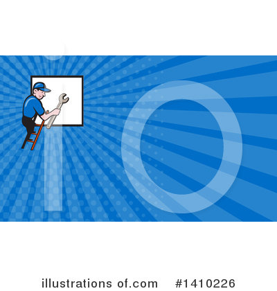 Royalty-Free (RF) Handy Man Clipart Illustration by patrimonio - Stock Sample #1410226