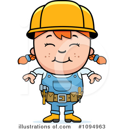 Construction Worker Clipart #1094963 by Cory Thoman