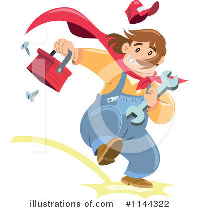 Royalty-Free (RF) Handyman Clipart Illustration by Frisko - Stock Sample #1144322