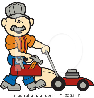 Mower Clipart #1255217 by Andy Nortnik