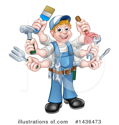 Plunger Clipart #1436473 by AtStockIllustration