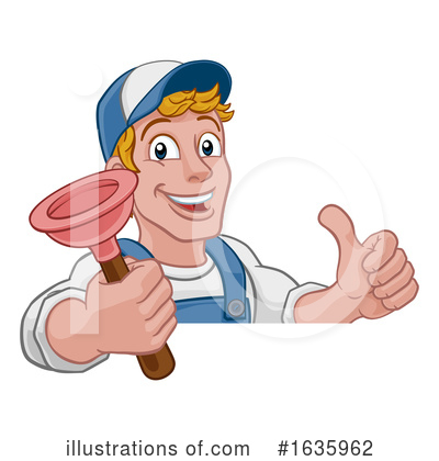 Royalty-Free (RF) Handyman Clipart Illustration by AtStockIllustration - Stock Sample #1635962