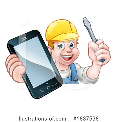Royalty-Free (RF) Handyman Clipart Illustration by AtStockIllustration - Stock Sample #1637536