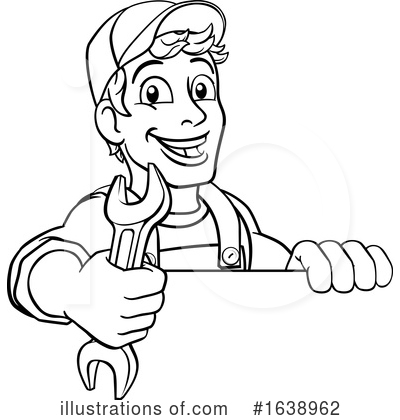 Royalty-Free (RF) Handyman Clipart Illustration by AtStockIllustration - Stock Sample #1638962