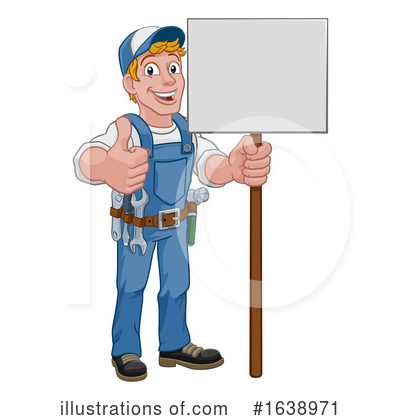 Royalty-Free (RF) Handyman Clipart Illustration by AtStockIllustration - Stock Sample #1638971