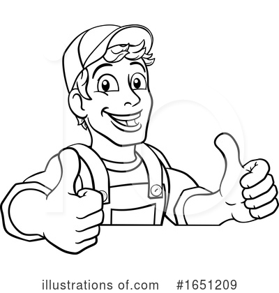 Royalty-Free (RF) Handyman Clipart Illustration by AtStockIllustration - Stock Sample #1651209