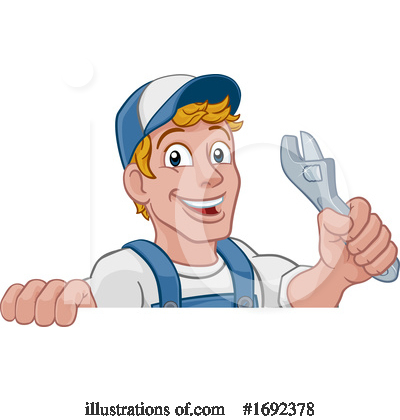 Royalty-Free (RF) Handyman Clipart Illustration by AtStockIllustration - Stock Sample #1692378