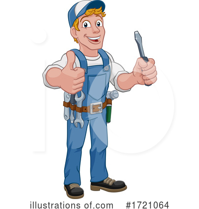Electrician Clipart #1721064 by AtStockIllustration
