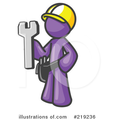 Royalty-Free (RF) Handyman Clipart Illustration by Leo Blanchette - Stock Sample #219236