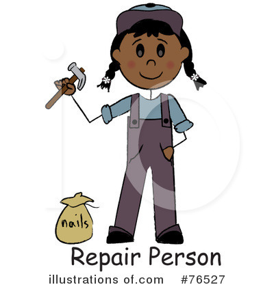 Royalty-Free (RF) Handyman Clipart Illustration by Pams Clipart - Stock Sample #76527
