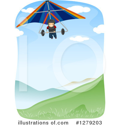 Royalty-Free (RF) Hang Gliding Clipart Illustration by BNP Design Studio - Stock Sample #1279203