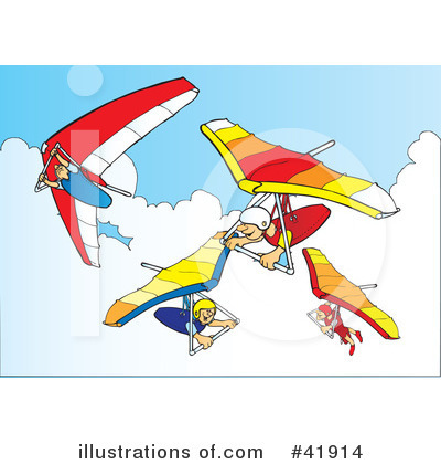 Hanggliding Clipart #41914 by Snowy