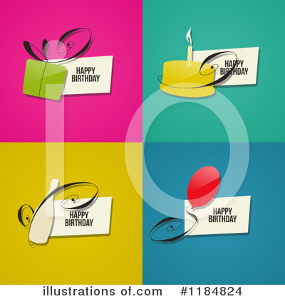 Royalty-Free (RF) Happy Birthday Clipart Illustration by elena - Stock Sample #1184824