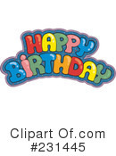 Happy Birthday Clipart #231445 by visekart