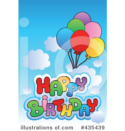 Royalty-Free (RF) Happy Birthday Clipart Illustration by visekart - Stock Sample #435439
