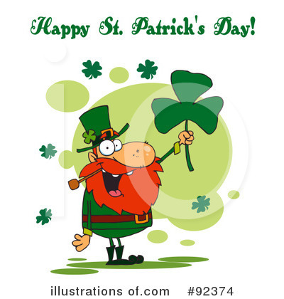 Royalty-Free (RF) Happy St Patricks Day Clipart Illustration by Hit Toon - Stock Sample #92374