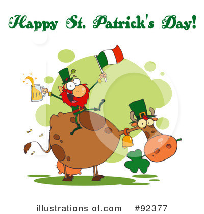 Royalty-Free (RF) Happy St Patricks Day Clipart Illustration by Hit Toon - Stock Sample #92377
