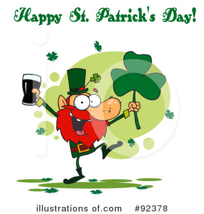 Royalty-Free (RF) Happy St Patricks Day Clipart Illustration by Hit Toon - Stock Sample #92378