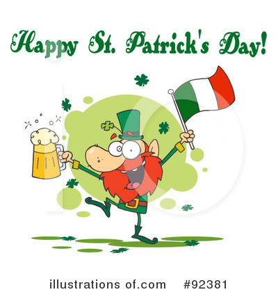 Royalty-Free (RF) Happy St Patricks Day Clipart Illustration by Hit Toon - Stock Sample #92381