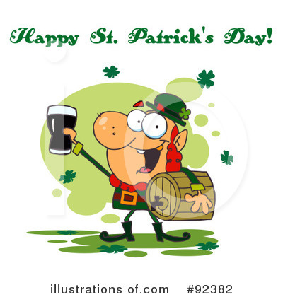 Royalty-Free (RF) Happy St Patricks Day Clipart Illustration by Hit Toon - Stock Sample #92382
