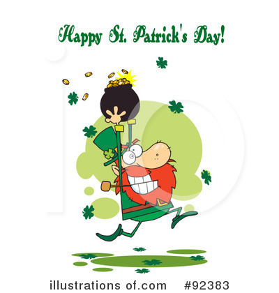 Royalty-Free (RF) Happy St Patricks Day Clipart Illustration by Hit Toon - Stock Sample #92383