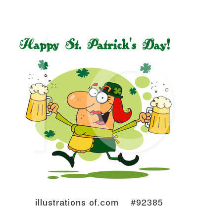 Royalty-Free (RF) Happy St Patricks Day Clipart Illustration by Hit Toon - Stock Sample #92385