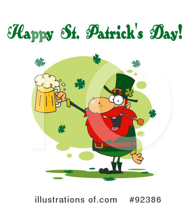 Royalty-Free (RF) Happy St Patricks Day Clipart Illustration by Hit Toon - Stock Sample #92386