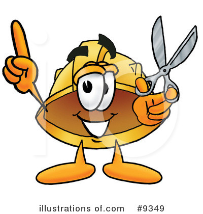 Royalty-Free (RF) Hard Hat Clipart Illustration by Mascot Junction - Stock Sample #9349