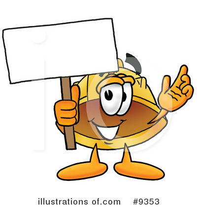 Royalty-Free (RF) Hard Hat Clipart Illustration by Mascot Junction - Stock Sample #9353