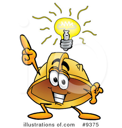 Royalty-Free (RF) Hard Hat Clipart Illustration by Mascot Junction - Stock Sample #9375