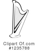Harp Clipart #1235788 by Vector Tradition SM