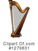 Harp Clipart #1279831 by Vector Tradition SM