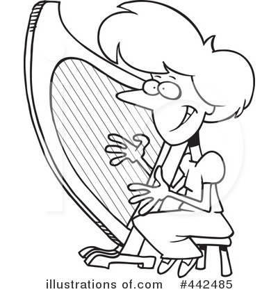 Harp Clipart #442485 by toonaday