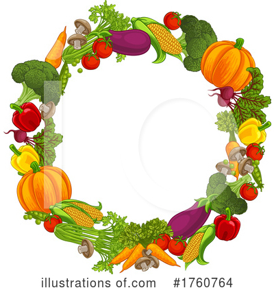 Veggies Clipart #1760764 by AtStockIllustration